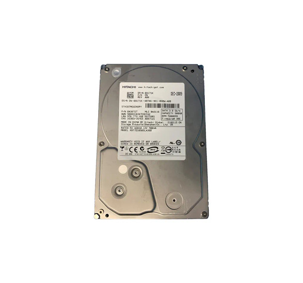 D171K - Dell 500GB 7200RPM SATA 3Gb/s 3.5-inch Hard Drive