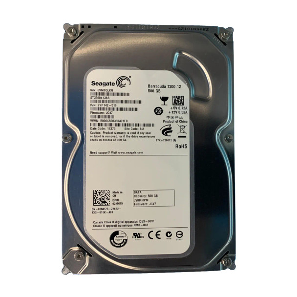 2MH75 - Dell 500GB 7200RPM SATA 6Gb/s 16MB Cache 3.5-inch Hard Drive
