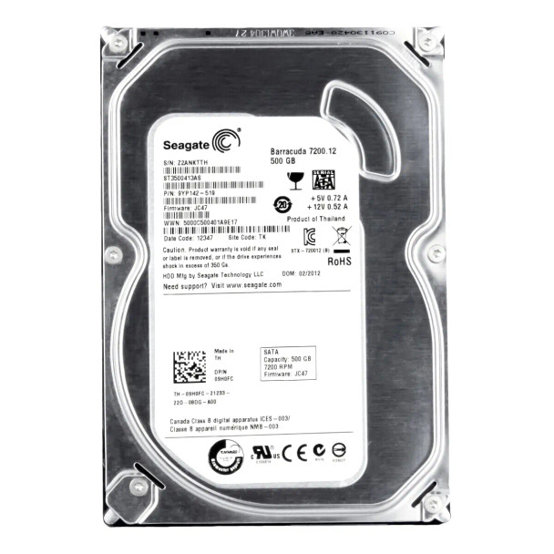 9H0FC - Dell 500GB 7200RPM SATA 6Gb/s 16MB Cache 3.5-inch Hard Drive