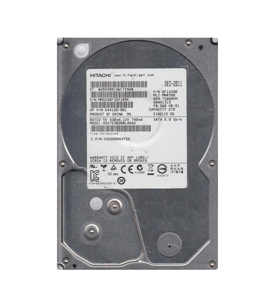 0F14390 - HGST Deskstar 7K3000 2TB 7200RPM SATA 6Gb/s 64MB Cache 3.5-inch Hard Drive