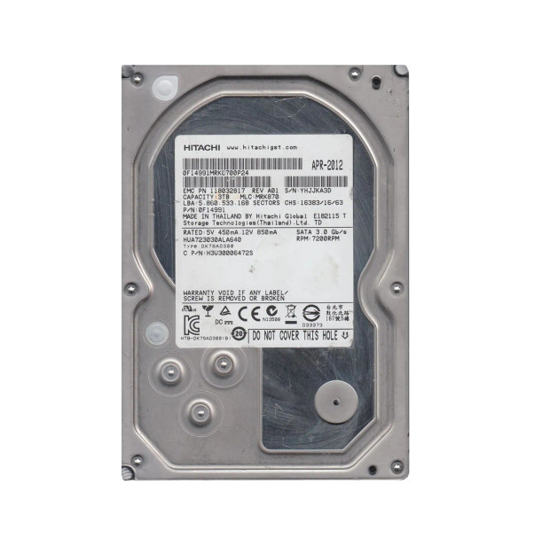 0F14991 - HGST Ultrastar 7K3000 3TB 7200RPM 64MB Cache SATA 6Gb/s 3.5-inch Hard Drive