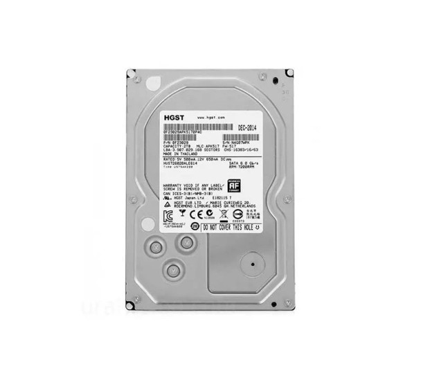HUS726020ALE614 - HGST Ultrastar 7K6000 2TB 7200RPM SATA 6Gb/s 128MB Cache (SE / 512e) 3.5-inch Hard Drive