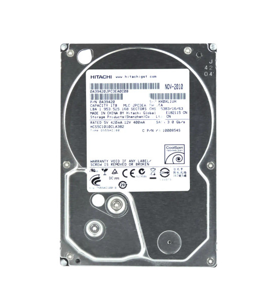 HCS5C1010CLA382 - Hitachi CinemaStar 5K1000 1TB 5400RPM SATA 3Gb/s 8MB Cache 3.5-inch Hard Drive