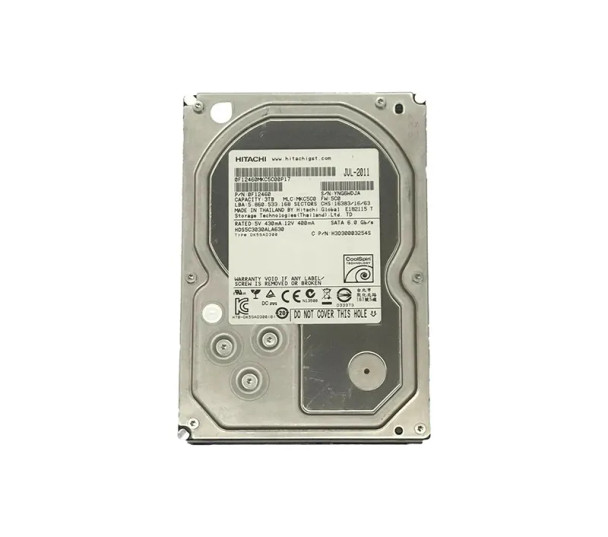 HDS5C3030ALA630 - Hitachi Deskstar 5K3000 3TB 5400RPM 32MB Cache SATA 6Gb/s 3.5-inch Hard Drive