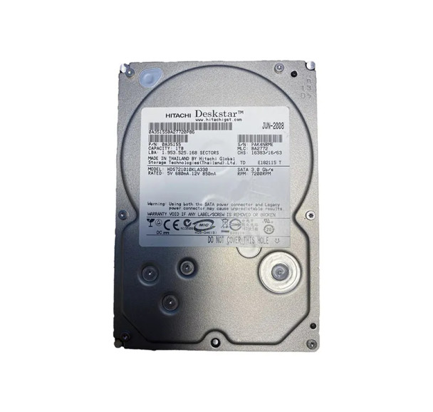 HDS721010KLA330 - Hitachi Deskstar 7K1000 Series 1TB 7200RPM SATA 3Gb/s 32MB Cache (512) 3.5-inch Hard Drive