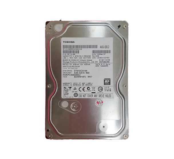 HDS721010DLE630 - Hitachi Deskstar 7K1000.D Series 1TB 7200RPM SATA 6Gb/s 32MB Cache (512e) 3.5-inch Hard Drive