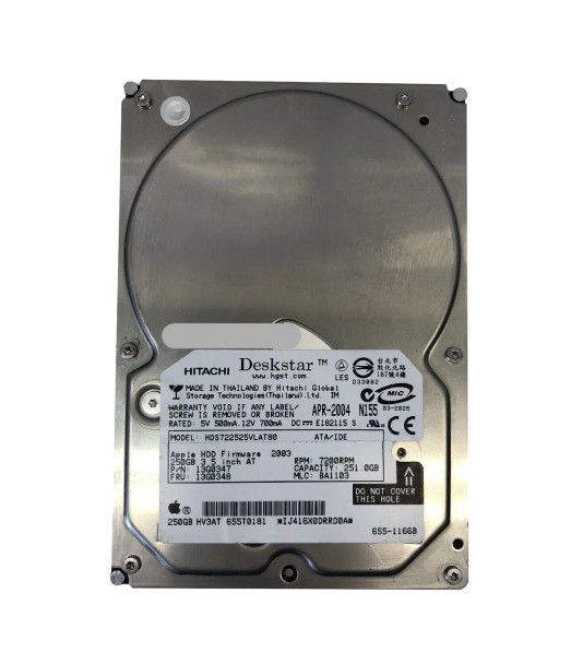 HDS722525VLAT80 - Hitachi Deskstar 7K250 250GB 7200RPM 8MB Cache ATA/100 3.5-inch Hard Drive