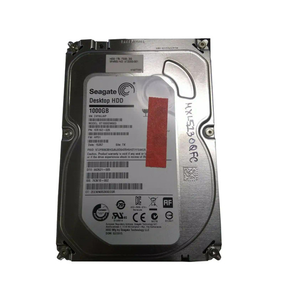 613202-001 - HP 1TB 7200RPM SATA 3Gb/s Hot-Pluggable NCQ MidLine 3.5-inch Hard Drive