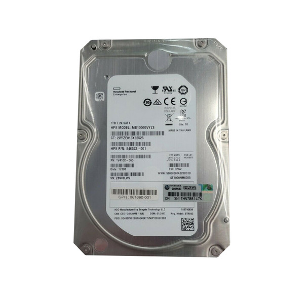 846522-001 - HP 1TB 7200RPM SATA 6Gb/s 3.5-inch Hard Drive