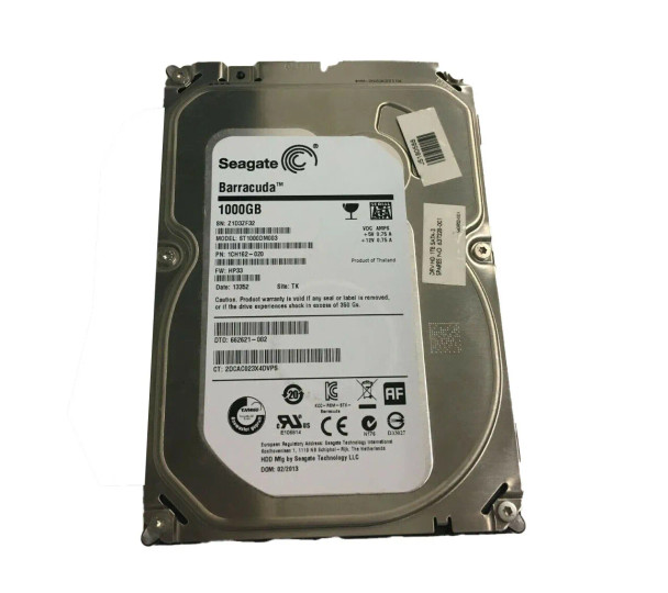 662621-001 - HP 1TB 7200RPM SATA 6Gb/s NCQ MidLine 3.5-inch Hard Drive