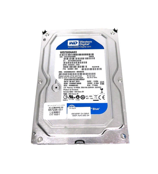 657226-001 - HP 250GB SATA 3Gb/s Hard Drive