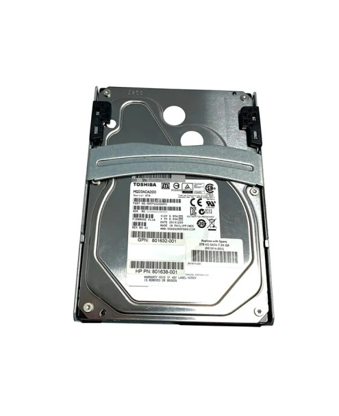 801638-001 - HP 2TB 7200RPM SATA 6Gb/s 64MB Cache 3.5-inch Hard Drive