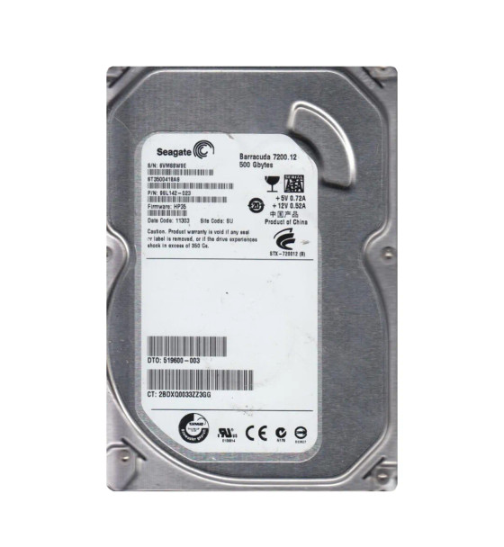 519600-003 - HP 500GB 7200RPM SATA 3Gb/s 16MB Cache 3.5-inch Hard Drive
