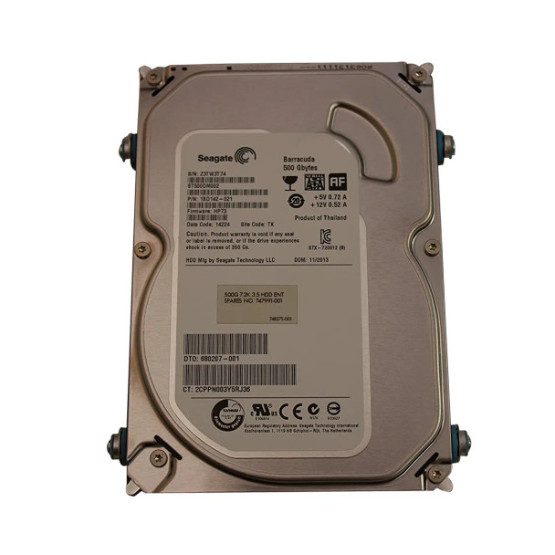 747991-001 - HP 500GB 7200RPM SATA 3Gb/s 16MB Cache 3.5-inch Hard Drive