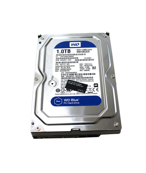 837117-001 - HPE 1TB 7200RPM SATA 6Gb/s (512e) 3.5-inch Hard Drive