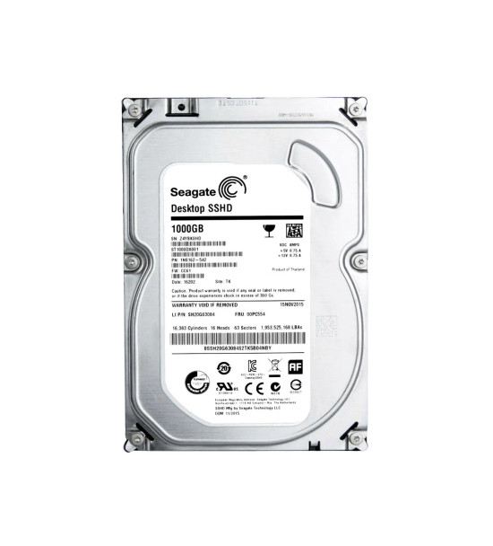 00PC554 - Lenovo 1TB 7200RPM SATA 6Gb/s 64MB Cache 3.5-inch Hard Drive