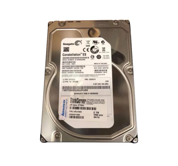 67Y2523 - Lenovo 2TB 7200RPM SATA 3Gb/s 64MB Cache 3.5-inch Hard Drive