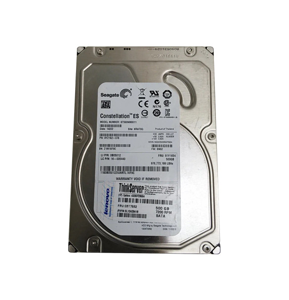 03T7932 - Lenovo 500GB 7200RPM SATA 6Gb/s 3.5-inch Hard Drive
