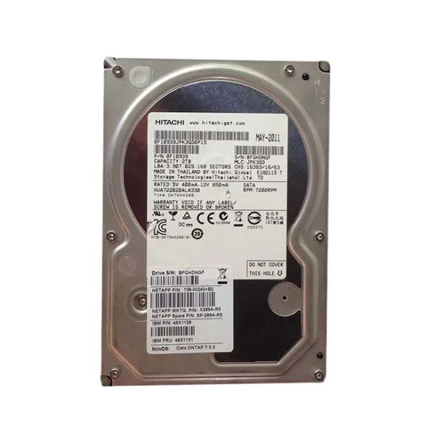 X299A-R5 - NetApp 2TB 7200RPM SATA 3Gb/s 64MB Cache 3.5-inch Hard Drive