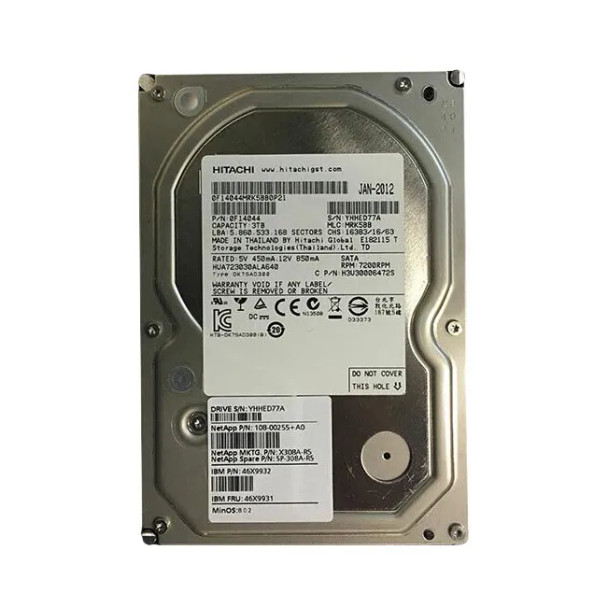 SP-308A-R5 - NetApp 3TB 7200RPM SATA 6Gb/s 64MB Cache 3.5-inch Hard Drive