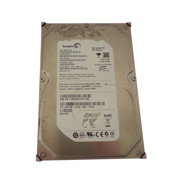 9BL146 - Seagate 500GB 7200RPM SATA 3Gb/s 3.5-inch Hard Drive