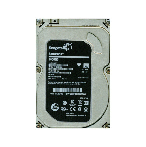 1CH162-042 - Seagate Barracuda 1TB 7200RPM SATA 6Gb/s 64MB Cache 3.5-inch Hard Drive