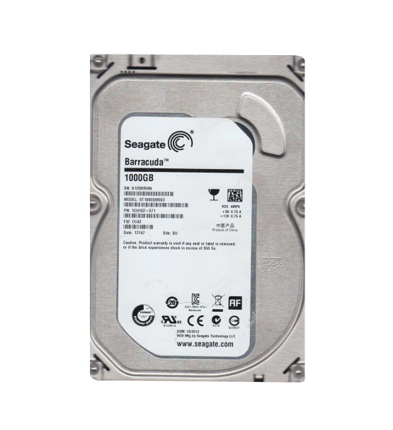 1CH162-571 - Seagate Barracuda 1TB 7200RPM SATA 6Gb/s 64MB Cache 3.5-inch Hard Drive