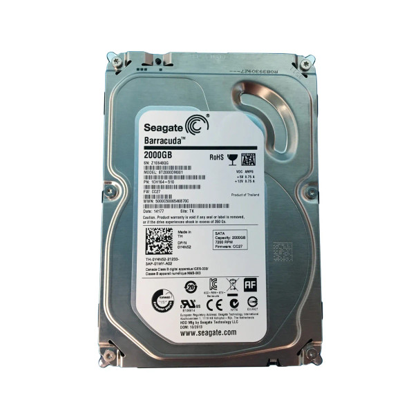 1CH164-510 - Seagate Barracuda 2TB 7200RPM SATA 6Gb/s 64MB Cache 3.5-inch Hard Drive
