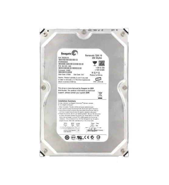9BJ13E-069 - Seagate Barracuda 7200.10 250GB 7200RPM SATA 3Gb/s 8MB Cache 3.5-inch Hard Drive