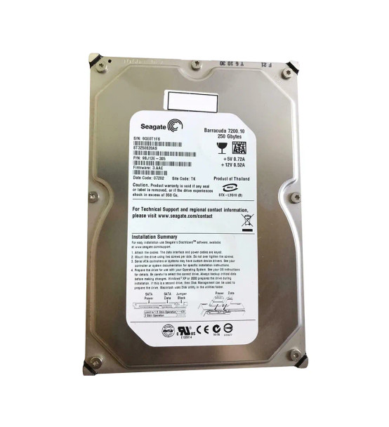 9BJ13E-305 - Seagate Barracuda 7200.10 250GB 7200RPM SATA 3Gb/s 8MB Cache 3.5-inch Hard Drive