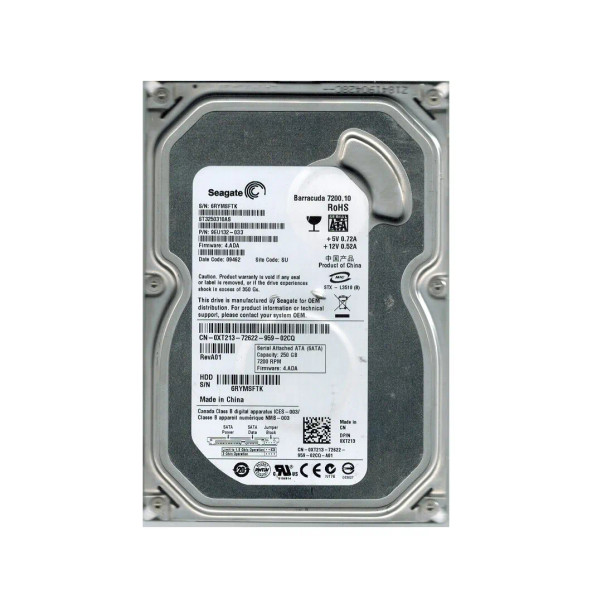 9EU132-033 - Seagate Barracuda 7200.10 250GB 7200RPM SATA 3Gb/s 8MB Cache 3.5-inch Hard Drive