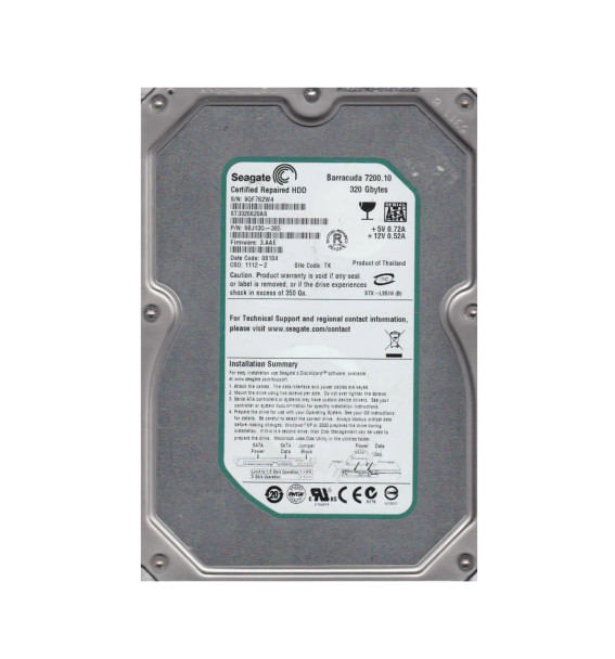 9BJ13G-305 - Seagate Barracuda 7200.10 320GB 7200RPM SATA 3Gb/s 8MB Cache 3.5-inch Hard Drive