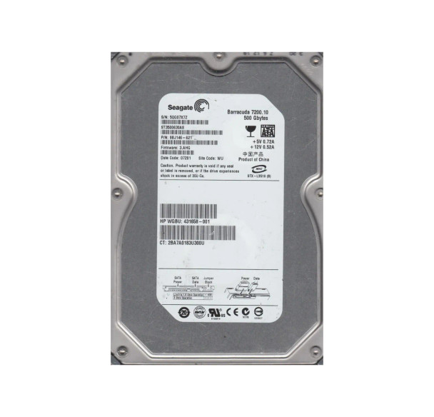 9BJ146-621 - Seagate Barracuda 7200.10 500GB 7200RPM 16MB Cache SATA 3Gb/s 3.5-inch Hard Drive