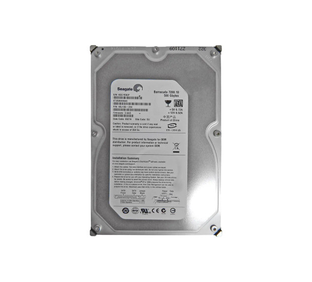 ST3500830AS - Seagate Barracuda 7200.10 500GB 7200RPM 8MB Cache SATA 3Gb/s 3.5-inch Hard Drive