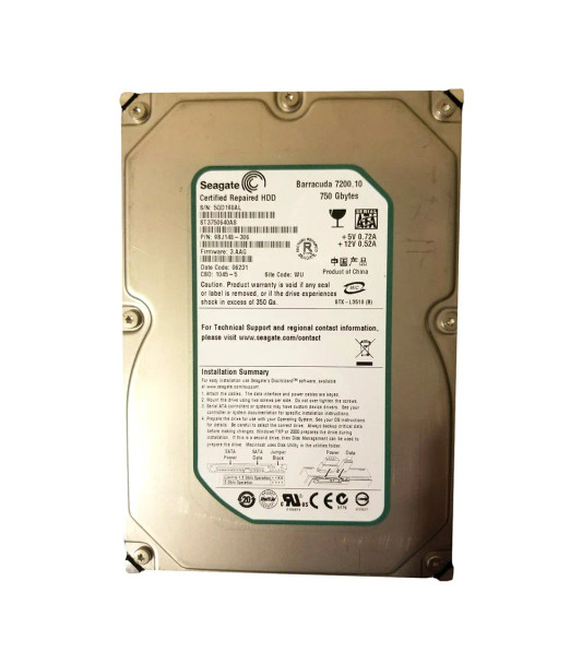9BJ148-306 - Seagate Barracuda 7200.10 750GB 7200RPM SATA 3Gb/s 16MB Cache 3.5-inch Hard Drive