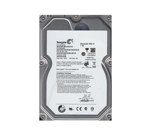 9SL154-578 - Seagate Barracuda 7200.12 1TB 7200RPM SATA 3Gb/s 32MB Cache 3.5-inch Hard Drive