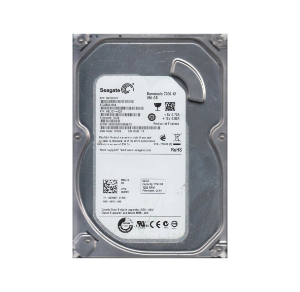 9SL131-033 - Seagate Barracuda 7200.12 250GB 7200RPM SATA 3Gb/s 8MB Cache 3.5-inch Hard Drive