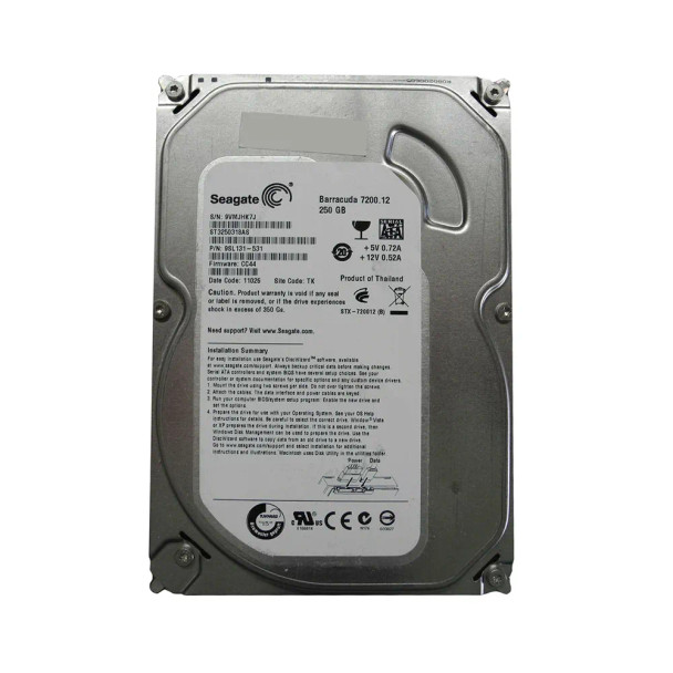9SL131-531 - Seagate Barracuda 7200.12 250GB 7200RPM SATA 3Gb/s 8MB Cache 3.5-inch Hard Drive