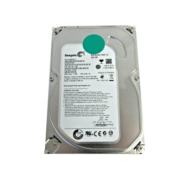 9SL14C-303 - Seagate Barracuda 7200.12 320GB 7200RPM SATA 3Gb/s 16MB Cache 3.5-inch Hard Drive