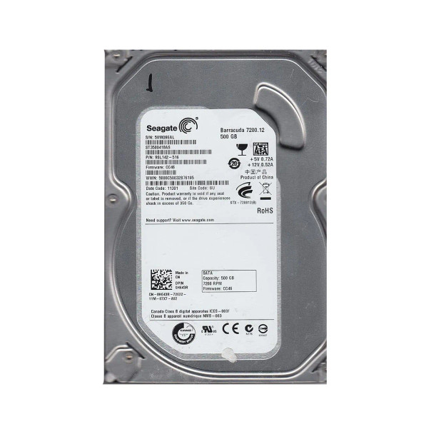 9SL142-516 - Seagate Barracuda 7200.12 500GB 7200RPM SATA 3Gb/s 16MB Cache 3.5-inch Hard Drive