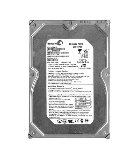 9Y7263-560 - Seagate Barracuda 7200.8 250GB 7200RPM 16MB Cache ATA/100 3.5-inch Hard Drive