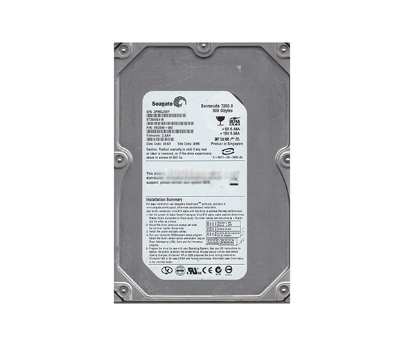 ST3500641A - Seagate Barracuda 7200.9 500GB 7200RPM 16MB Cache ATA/100 3.5-inch Hard Drive
