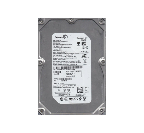 9BL148-037 - Seagate Barracuda ES 750GB 7200RPM SATA 3Gb/s 16MB Cache 3.5-inch Hard Drive