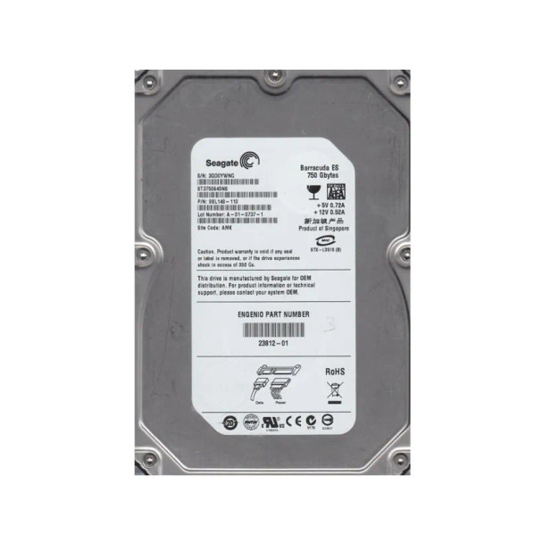 9BL148-110 - Seagate Barracuda ES 750GB 7200RPM SATA 3Gb/s 16MB Cache 3.5-inch Hard Drive