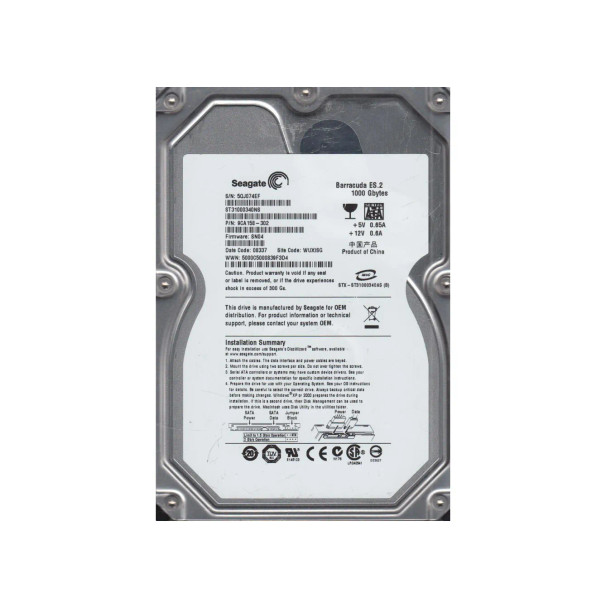 9CA158-302 - Seagate Barracuda ES.2 1TB 7200RPM SATA 3Gb/s 32MB Cache 3.5-inch Hard Drive