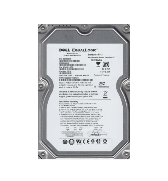 9CA154-056 - Seagate Barracuda ES.2 500GB 7200RPM SATA 3Gb/s 32MB Cache 3.5-inch Hard Drive