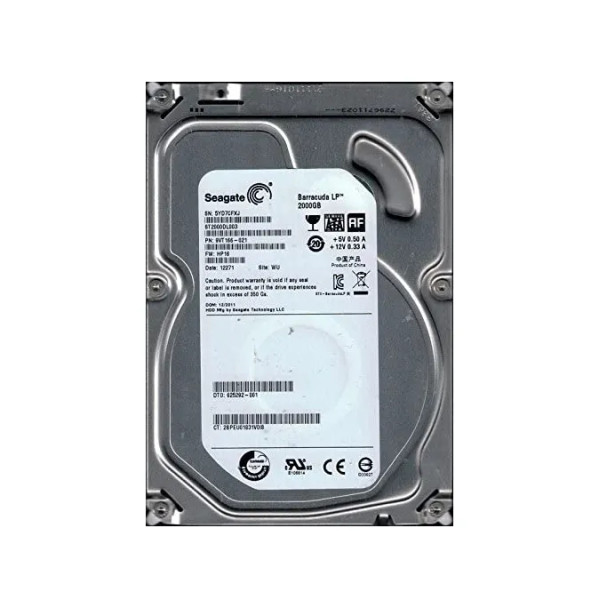 9VT166-021 - Seagate BarraCuda Green 2TB SATA 6Gb/s 5900RPM 64MB Cache 3.5-inch Hard Drive