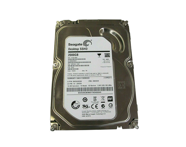 ST2000DX001 - Seagate Desktop SSHD 2TB 7200RPM SATA 6Gb/s 64MB Cache 3.5-inch Internal Hybrid Hard Drive