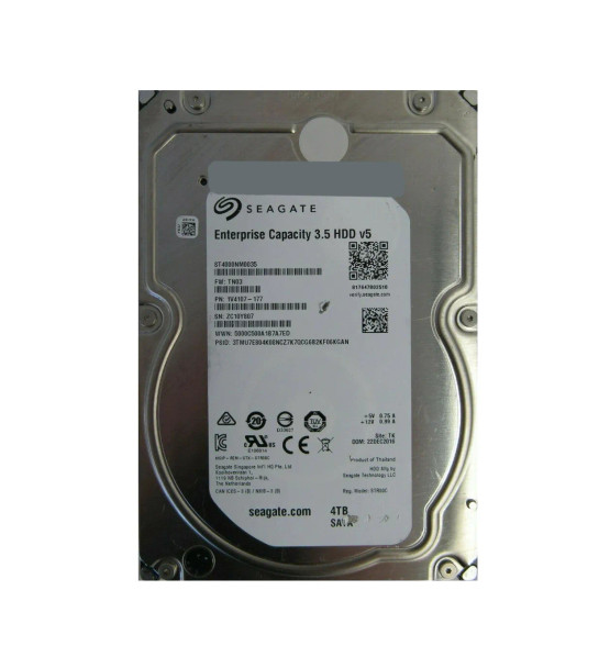 1V4107-177 - Seagate Enterprise 4TB 7200RPM SATA 6Gb/s 128MB Cache (512n) 3.5-inch Hard Drive