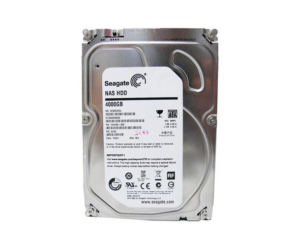ST4000VN000 - Seagate NAS HDD 4TB 7200RPM SATA 6Gb/s 64MB Cache 3.5-inch Hard Drive